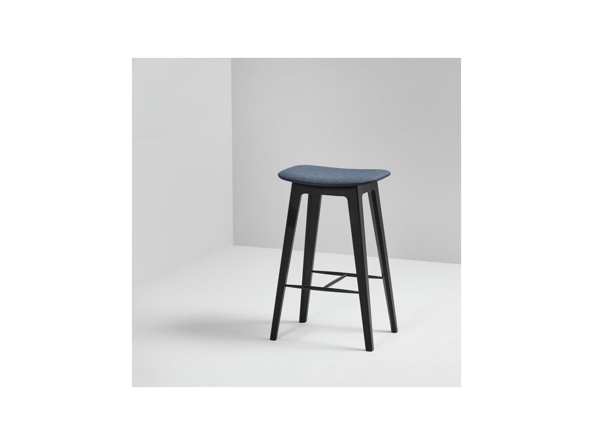 Sackit Barhocker Nordic Deep Blue 67cm Black Bleech Holz, 8593305