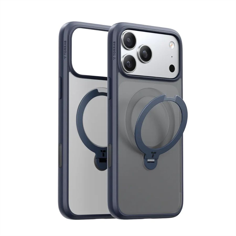 Torras Ostand 360° Case, iPhone 17 Pro, MagSafe, noir