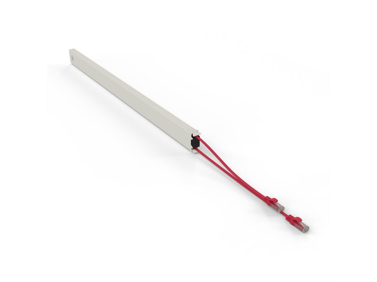 patchbox.one Cassette 46RU UTP rouge Cat.6a 2,5 m