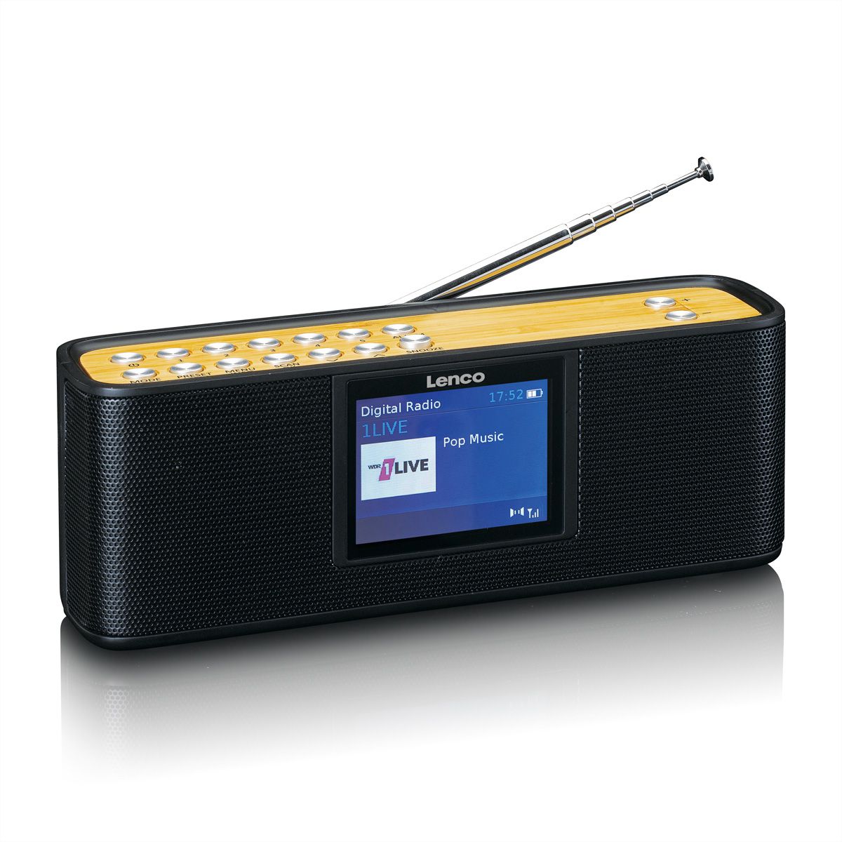 Lenco DAB+ Radio PDR-045BK , schwarz