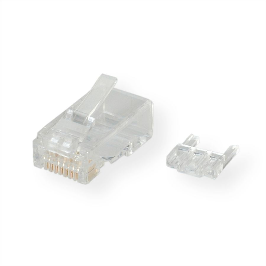 ROLINE Modular Plug ungeschirmt, Cat.6 (Class E), für Massivdraht, 10 Stck