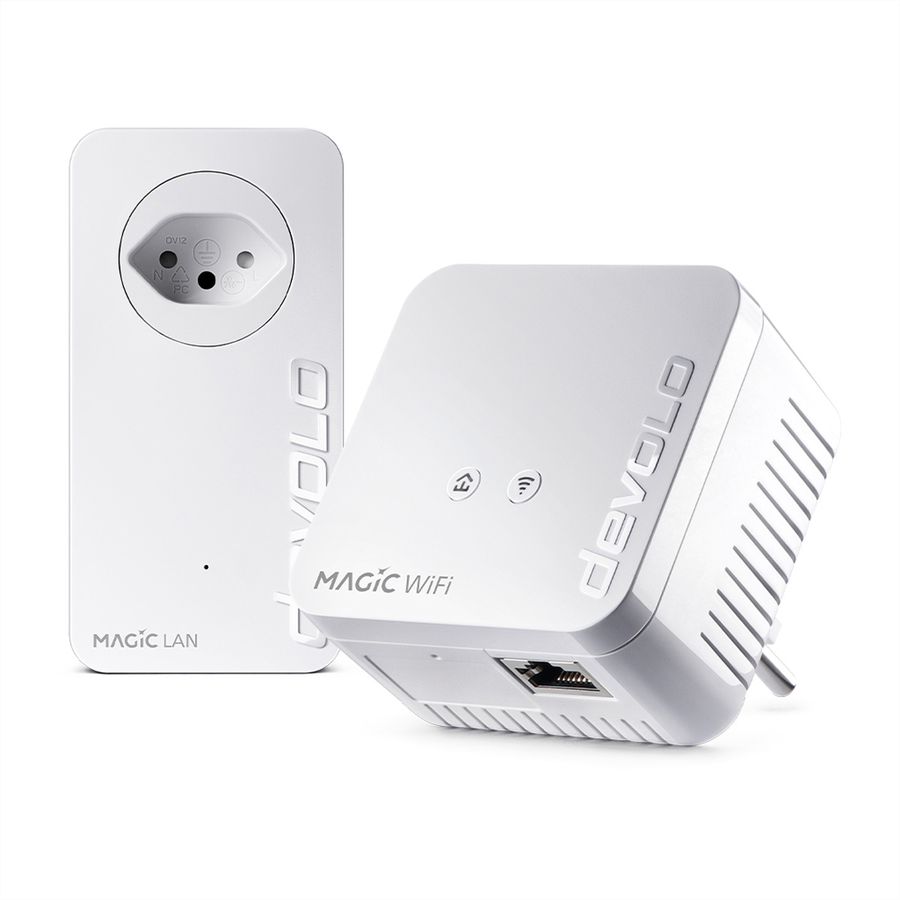 Devolo Powerline Magic 1 WiFi mini, 1200 Mbit/s,1x RJ45, 2er Set