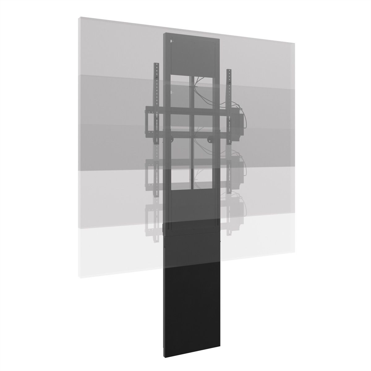 Hagor Wandhalterung Moto Slim Stud-Wall, motorisch höhenverstellbar, schwarz