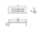 VALUE Etagère 19", 2U, 150 mm, max. 15kg, forme en U, noir