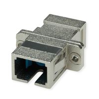 TELEGÄRTNER Coupleur SC, Singlemode et Multimode, Manchon en céramique, boîtier en métal, gris