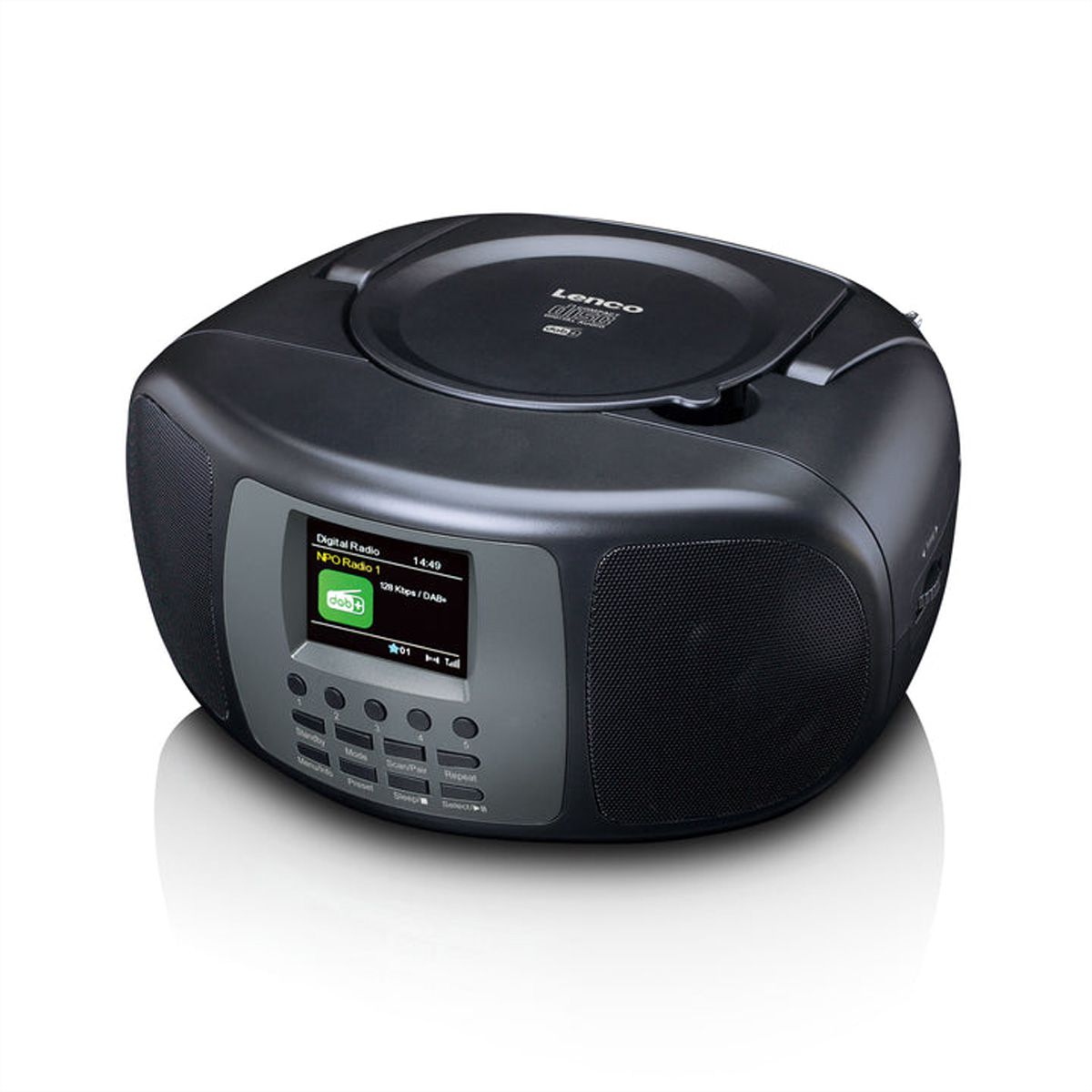 Lenco Radio DAB+ PDR-051TPSI, BT, USB, SD, RC, batterie rechargeable