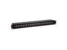 ROLINE 19"-Patchpanel 1 HE, 24 Ports, Kat.5e (Class D), schwarz