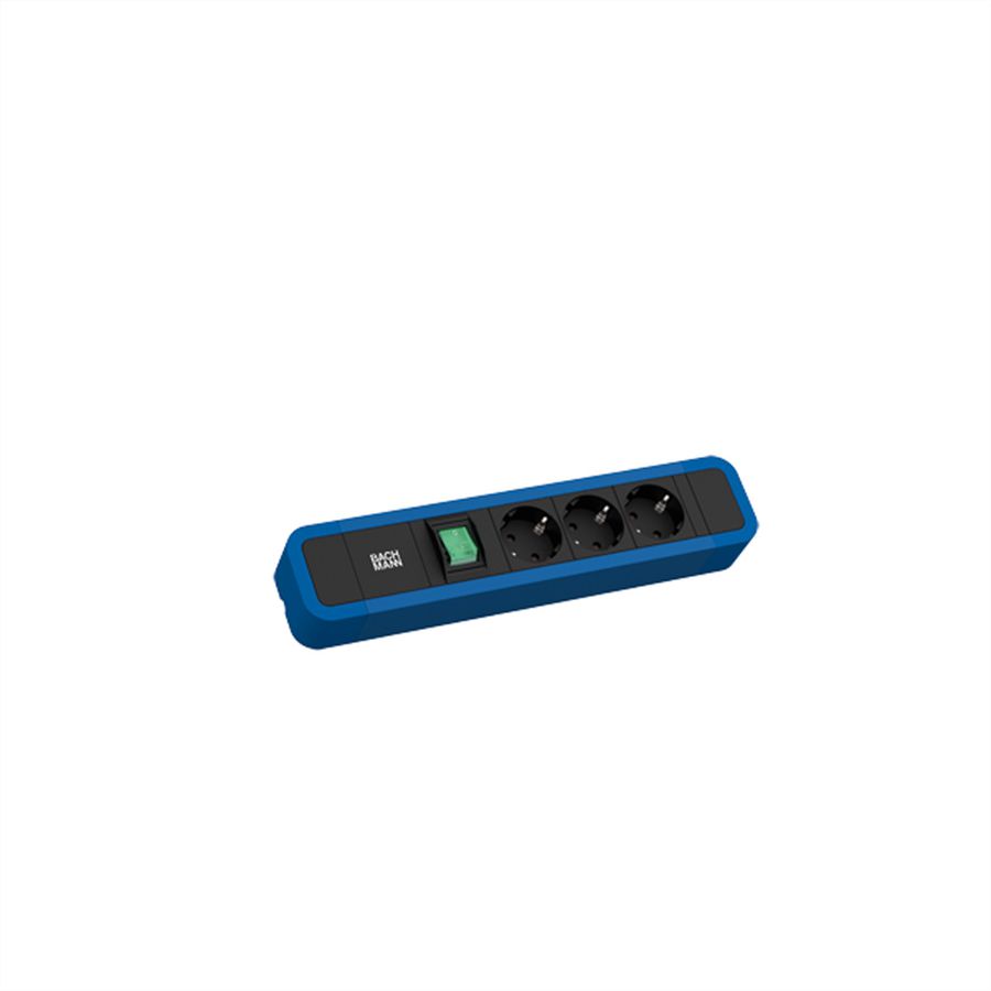 BACHMANN PRIMO 2 3xCEE7/3 1xSchalter 2,0m CEE7/7 RAL5010