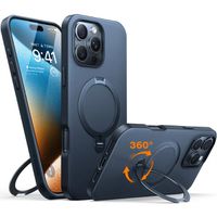 Torras UPRO Ostand Spin Schutzhülle, iPhone 16 Pro, MagSafe, schwarz