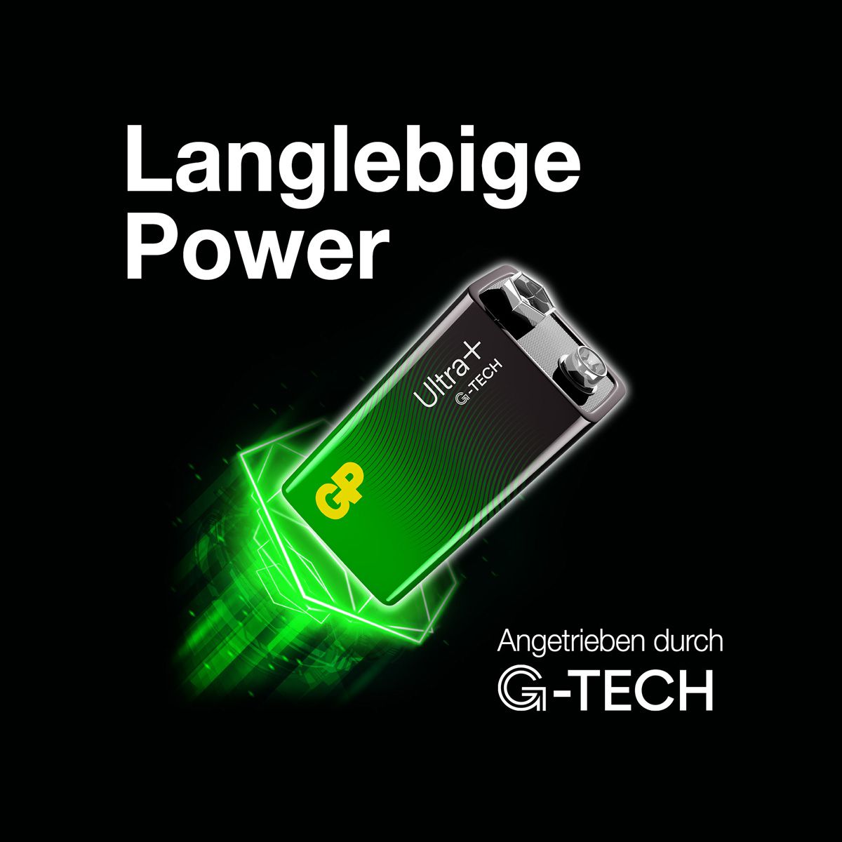 GP Batteries Ultra+ Alkaline 9V Block 1x
