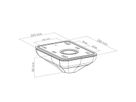 Hagor Deckenflansch CPS - ceiling plate with cover, schwarz