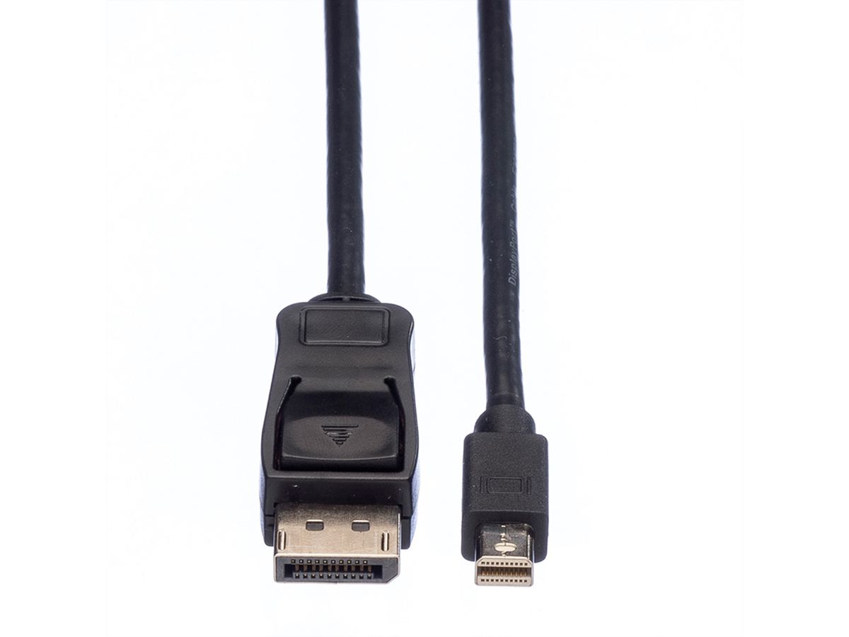 VALUE DisplayPort Kabel, DP ST - Mini DP ST, schwarz, 1 m