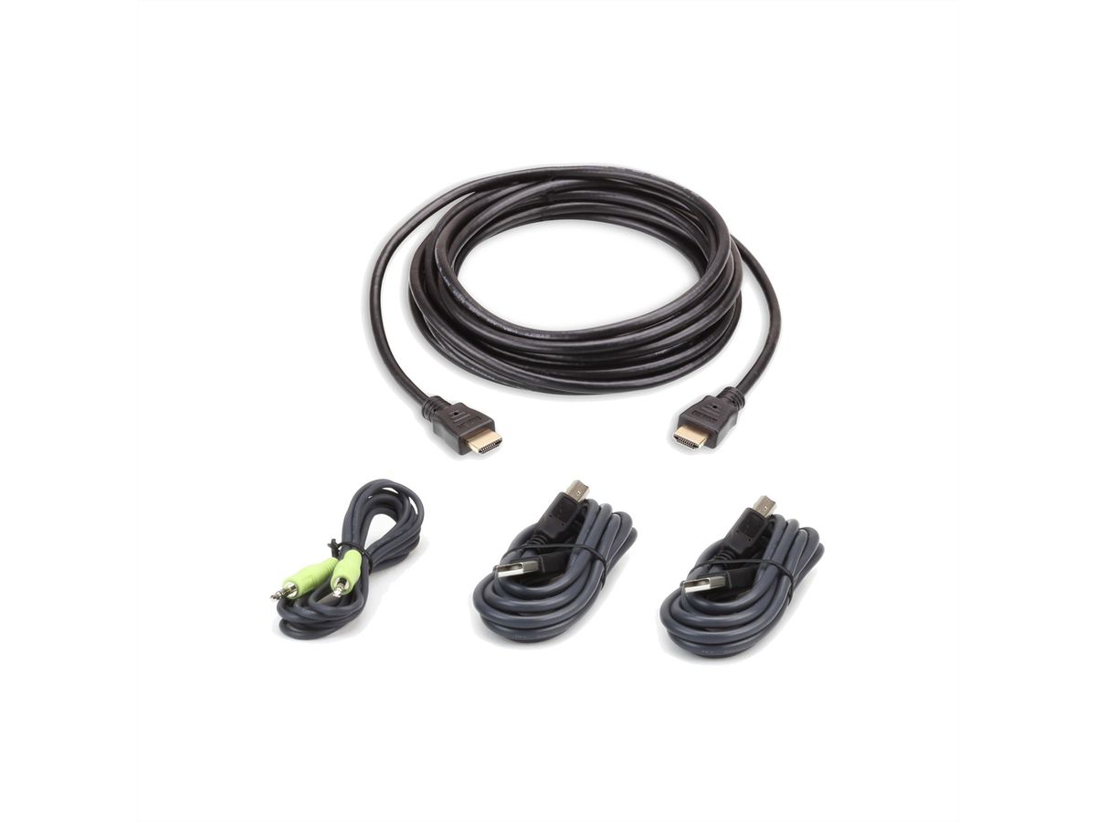 ATEN 2L-7D03UHX4 Kit de câbles KVM sécurisé HDMI USB
