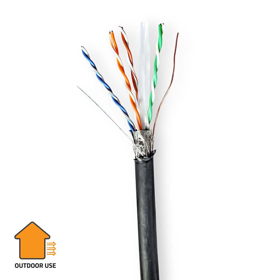 Nedis S/FTP Kabel Outdoor Cat.6, Massivdraht, 300m