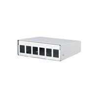 METZ CONNECT Keystone AP-Gehäuse 6 Port reinweiß RAL9010