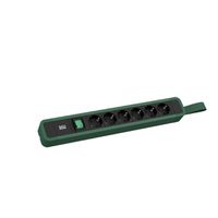 BACHMANN PRIMO 2 6xCEE7/3 1xinterrupteur avec boucle 2m CEE7/7 RAL6028
