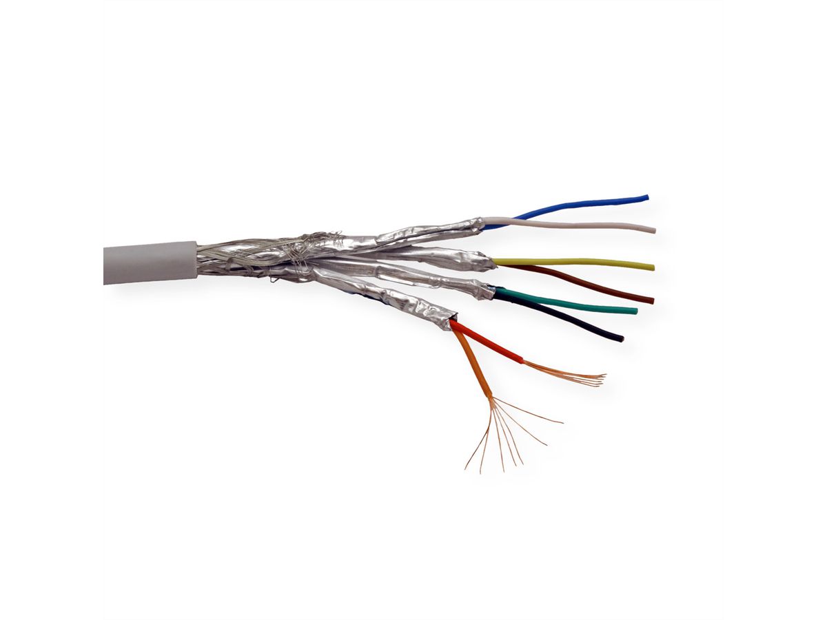 DÄTWYLER Cable d'installation Uninet flex 7702 S/FTP (PiMF) 4P, LSOH, Cat.7 (Classe F), gris, 100m