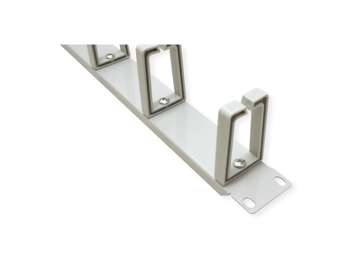 VALUE 19-Zoll-Frontplatte, h/v Kabelführung, Typ C, grau