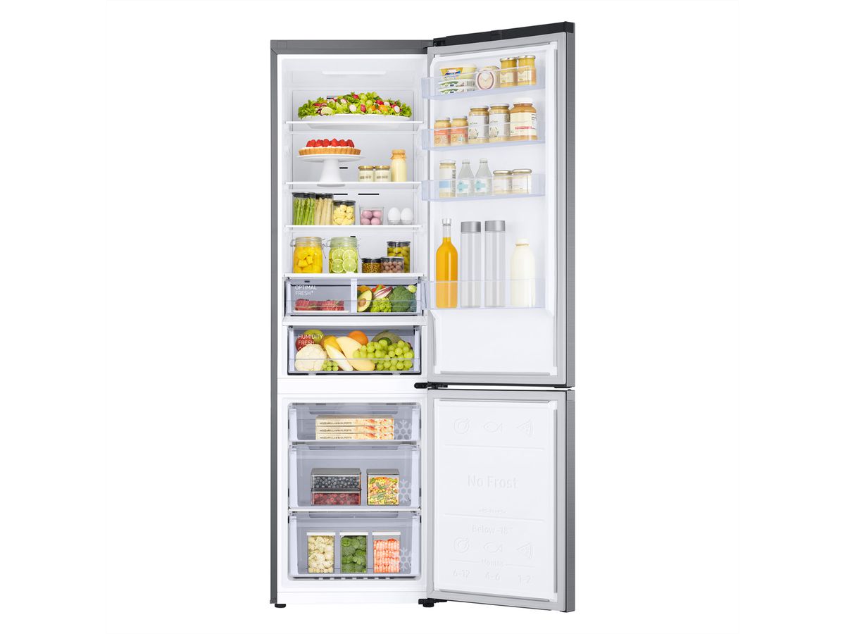 Samsung Kühl-Gefrierkombination RB7300 Bespoke, 387l, A, WiFi, Silber