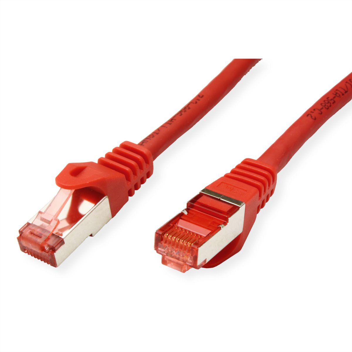Cordon ROLINE S/FTP(PiMF) Cat.6, LSOH, Component Level, rouge, 0,3 m