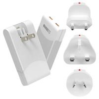 Steffen Adaptateur World PD 65W, 2xUSB-C, max. 5A blanc