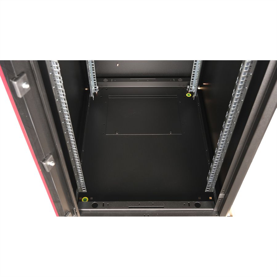 ROLINE 19-Zoll Netzwerkschrank Basic 22 HE, 600x800 BxT Glastür schwarz