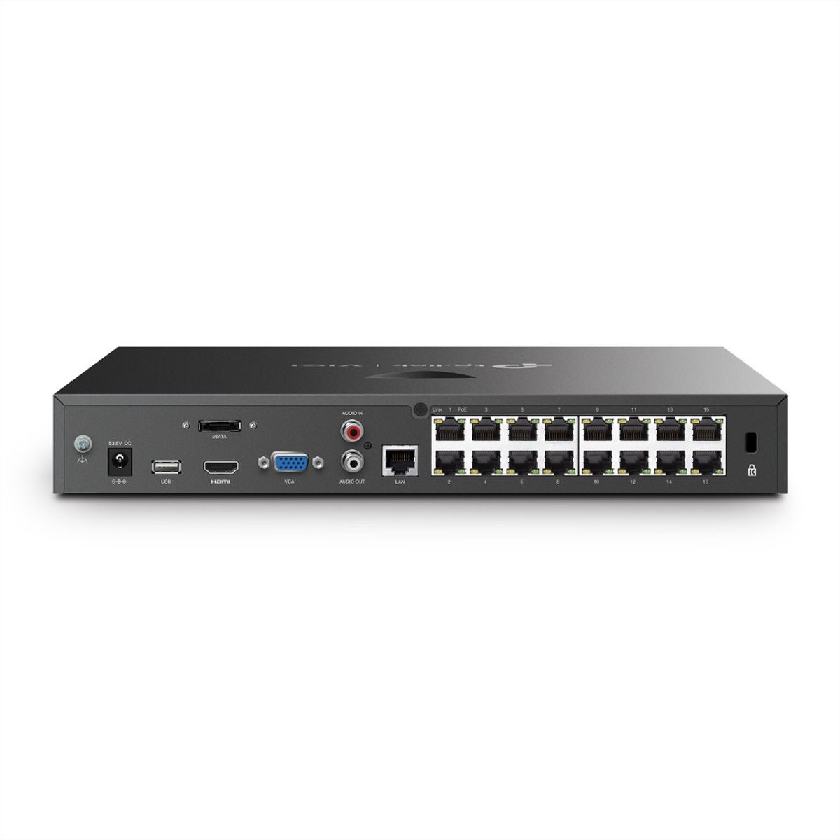 TP-Link VIGI NVR2016H-16MP NVR Netzwerk-Videorekorder 16-CH, 16x PoE