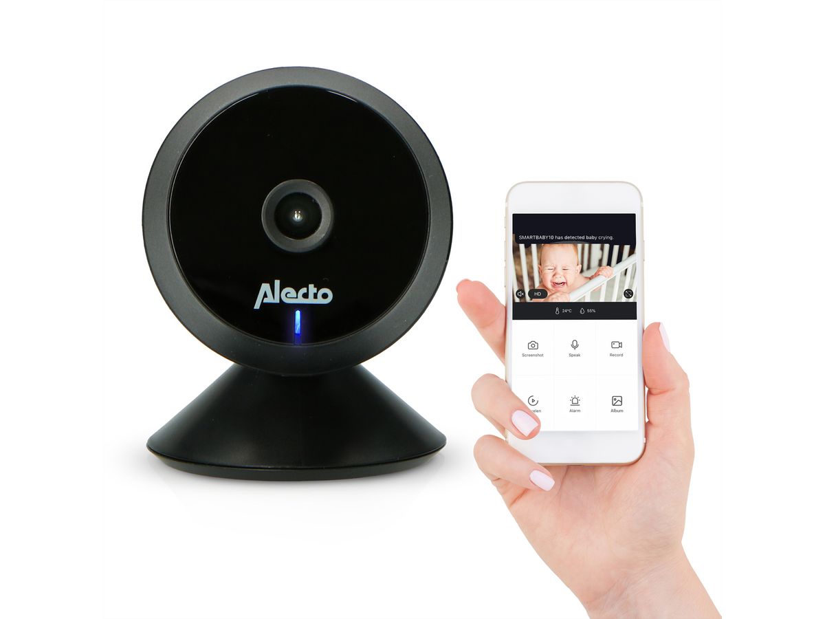 Alecto Babyphone SMARTBABY5BK, Noir