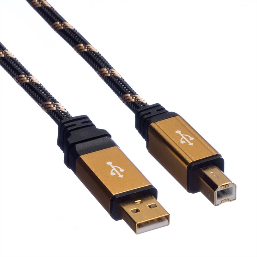 ROLINE GOLD Câble USB 2.0, type A-B, 1,8 m