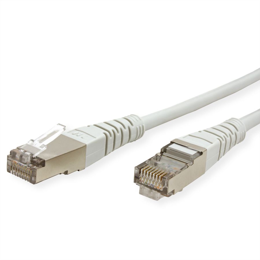 Cordon ROLINE Cat.5e (Classe D) SF/UTP AWG26, gris, 7 m