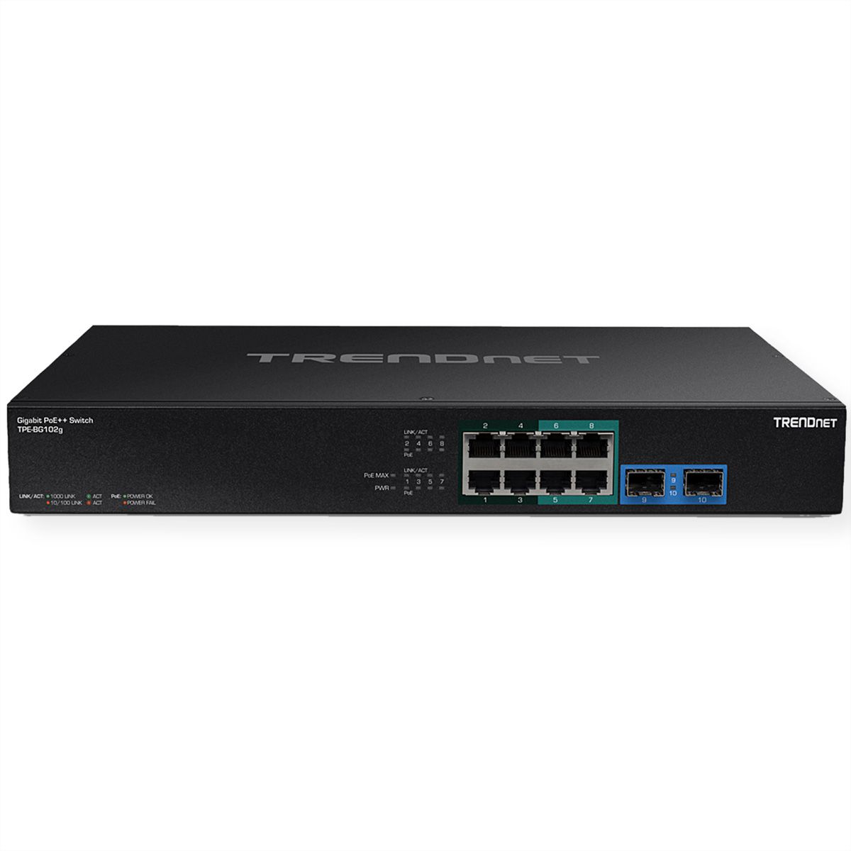 TRENDnet TPE-BG102G Switch PoE++ Gigabit à 10 ports