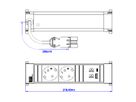 BACHMANN POWER FRAME 2xclé de protection. USB A&C
