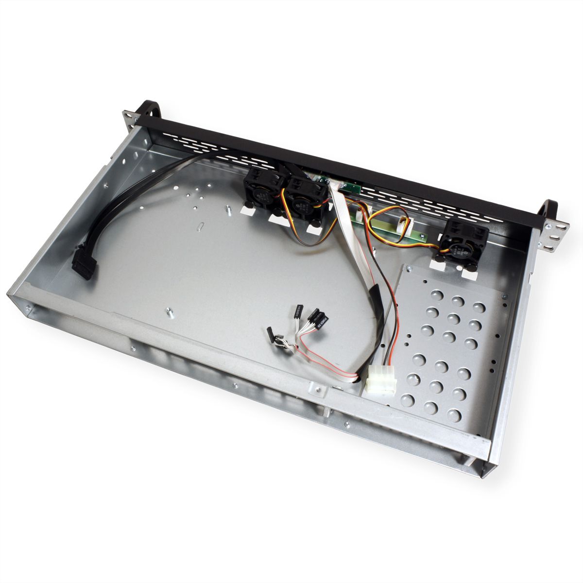 Boîtier industriel 19", 1U, 1U-K-125L, noir