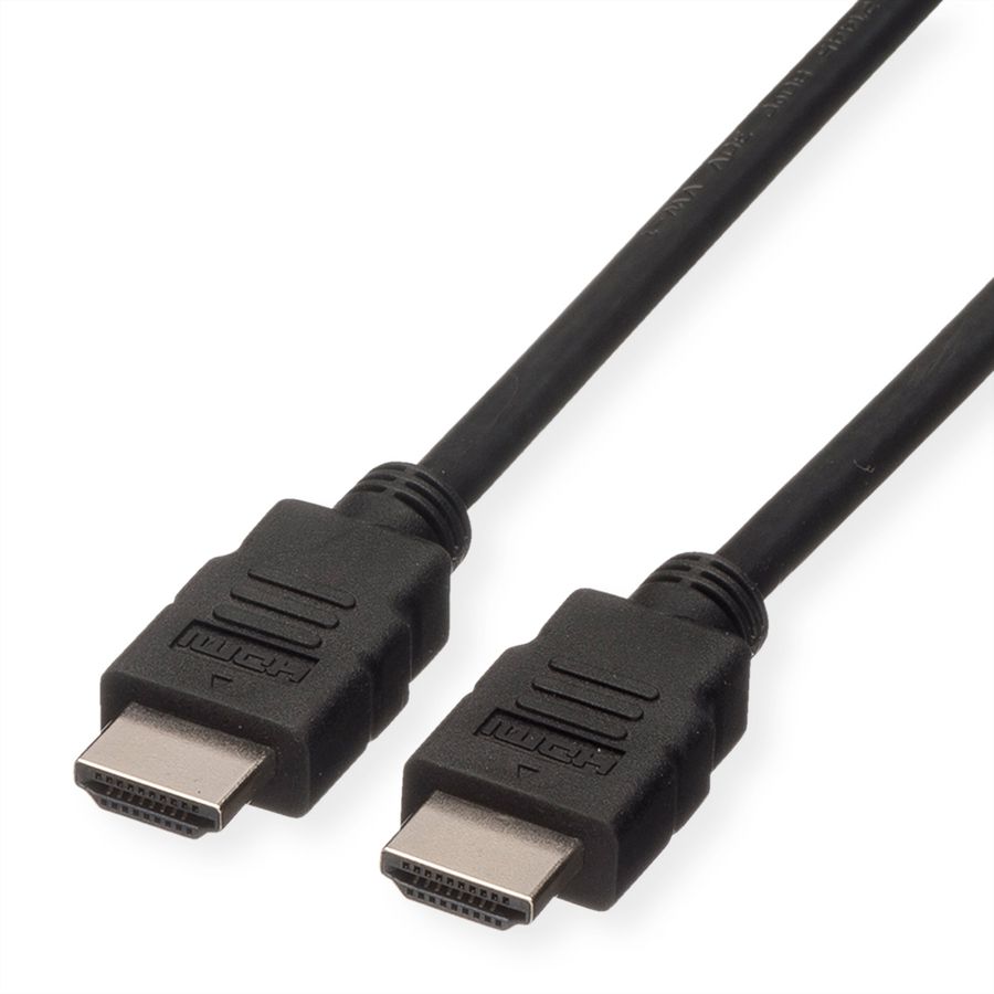 ROLINE HDMI High Speed Kabel mit Ethernet, LSOH, schwarz, 7,5 m