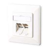 METZ CONNECT E-DAT C6 2 ports UP blanc pur