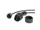 ROLINE Tragbares E-Auto Ladegerät, Typ J & Typ2 Stecker, 1-phasig, Mode 2, 10 A, 2,3 kW, 3 m