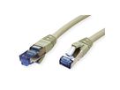 Cordon VALUE Cat.6A (Classe EA) / 10 Gigabit S/FTP, LSOH, gris, 0,15 m