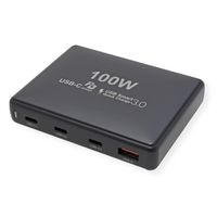 VALUE  Chargeur USB 4 ports USB (1x USB A, 3x USB C), max. 100W