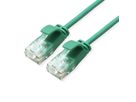 ROLINE GREEN Cordon Data Center UTP Cat.6A (Classe EA), LSOH, slim, vert, 1 m