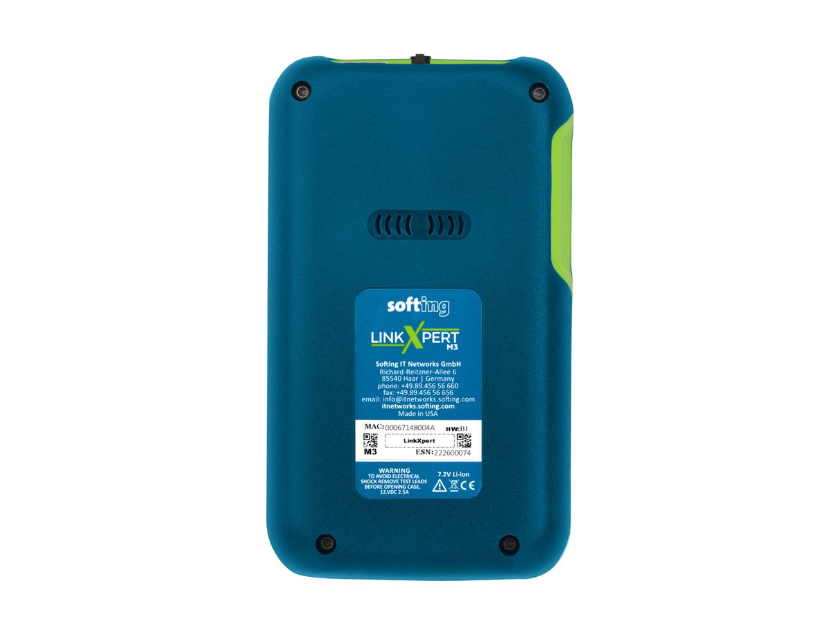 SOFTING LinkXpert M3, 3-Medien-Multitool zum einfachen Testen von LAN-Netzwerken