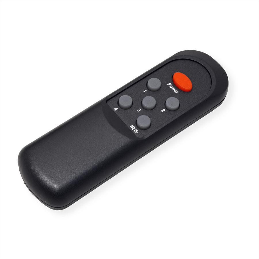 ROLINE 8K HDMI Switch, 4-fach, mit IR-Fernbedienung