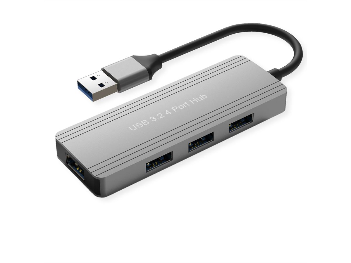 VALUE USB 3.2 Gen 1 Hub, 4fach, USB-A Anschlusskabel