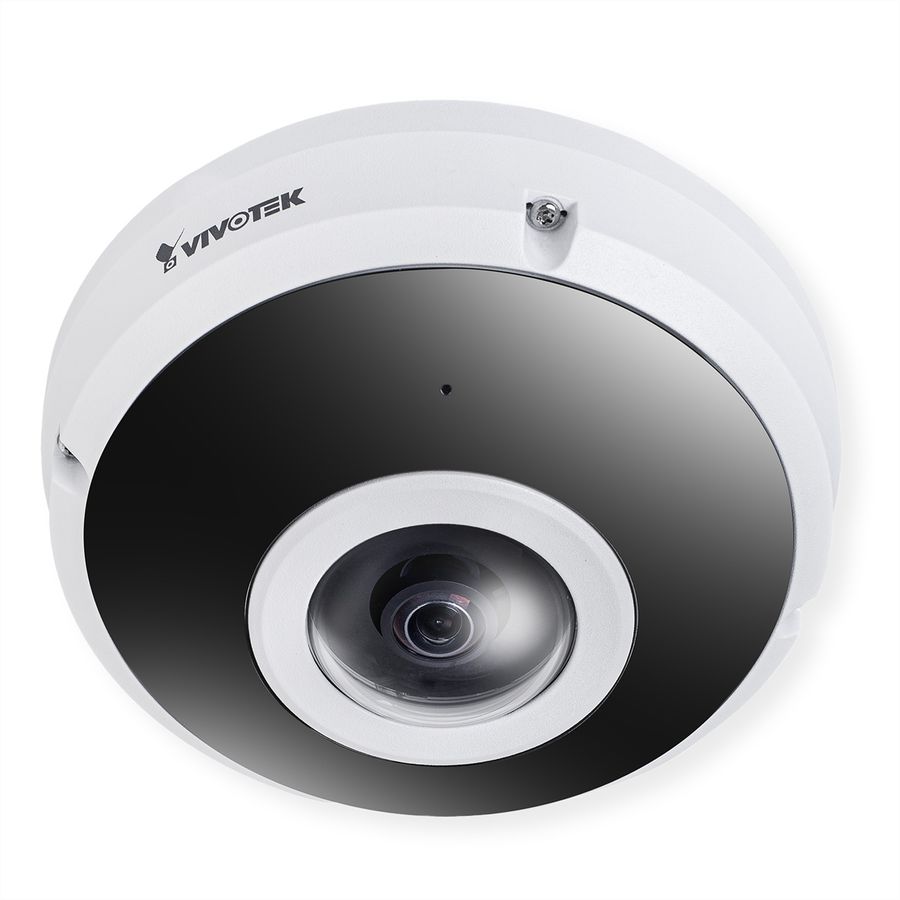 Vivotek FE9380-HV Caméra Fisheye 5 MP, 180°/360°, IR-LED 10m