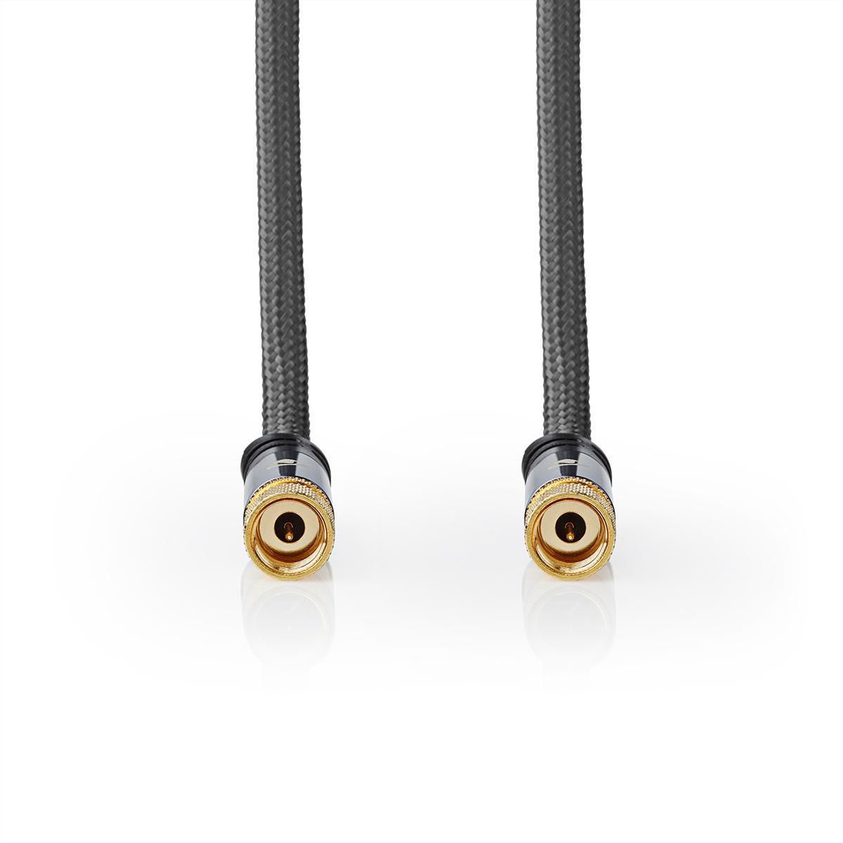 Nedis Satelliten- und Antennenkabel ST/ST, grau, 5 m