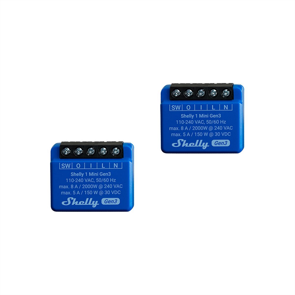 Shelly Schaltaktor 1 Mini Gen3 (2 Stk.)