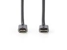 Nedis HDMI High Speed Kabel mit Ethernet, grau, 2 m