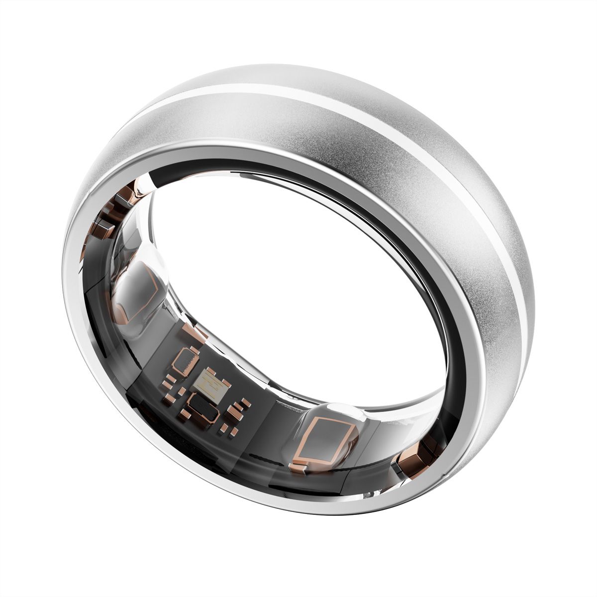 MYnextRING Smart Ring argent mat, Taille 8