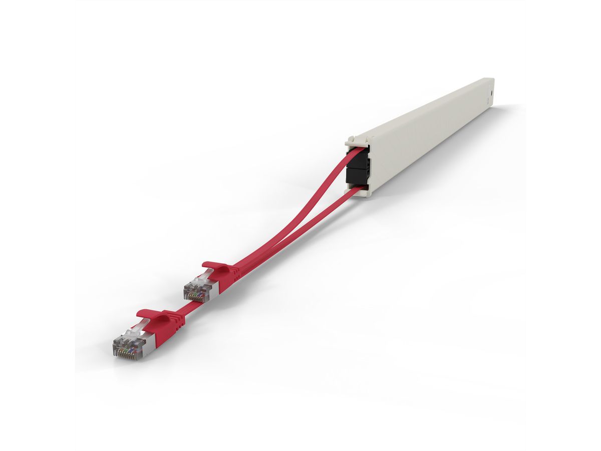 patchbox.one Cassette 46RU STP rouge Cat.6a 2,5 m