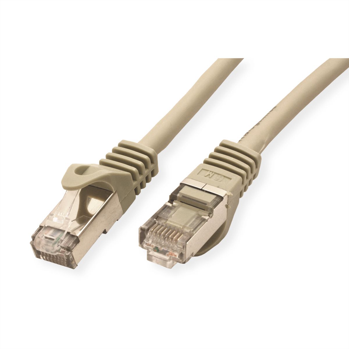 Câble VALUE Cat.7 S/FTP, avec connecteurs RJ45 (500MHz / Classe EA), gris, 0,5 m