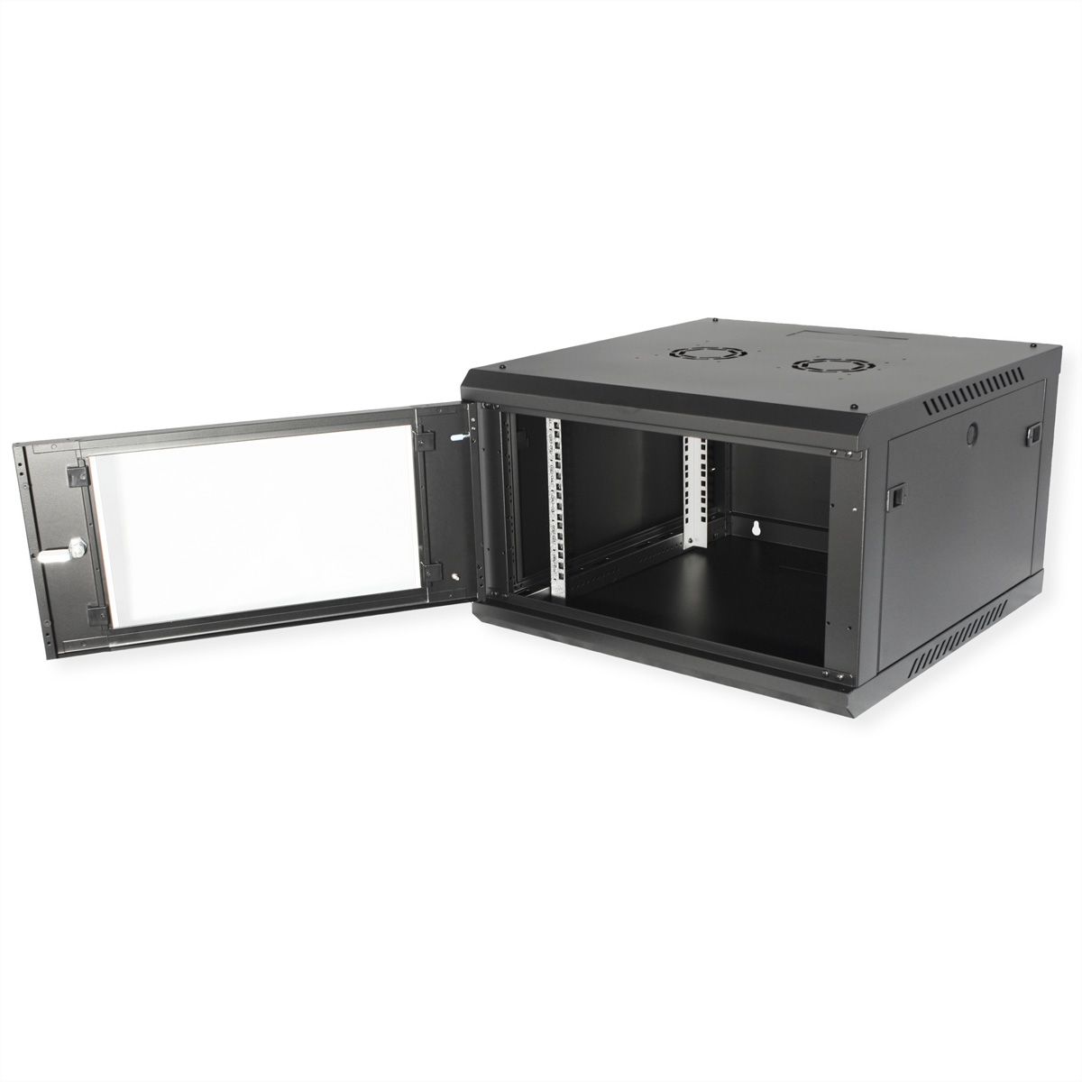 ROLINE 19-Zoll Wandgehäuse Basic Plus 6HE, 600x600 BxT schwarz